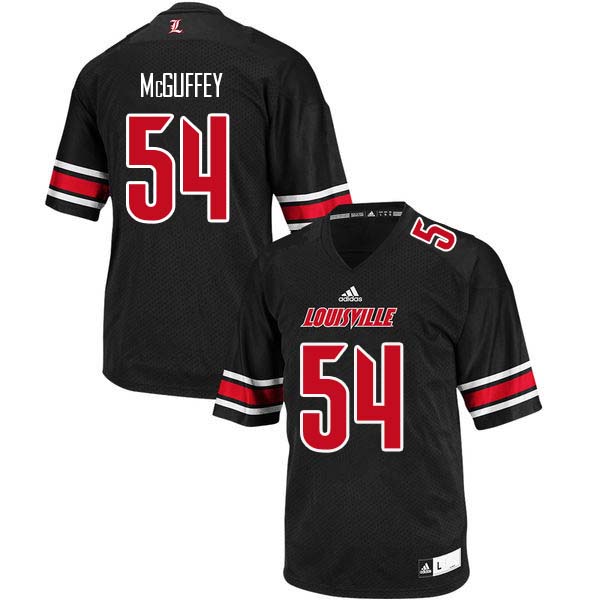 Men Louisville Cardinals #54 Andrew McGuffey College Football Jerseys Sale-Black